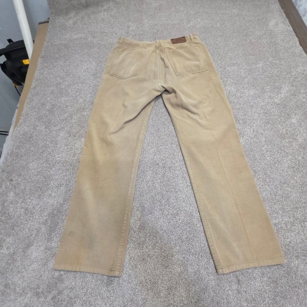 Vintage Retro Corduroy  Dungarees Straight-leg Pants Polo Ralph Lauren sz 35/30